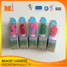 Magic Decorative Colorful Number Party Candles For Birthday Supplies